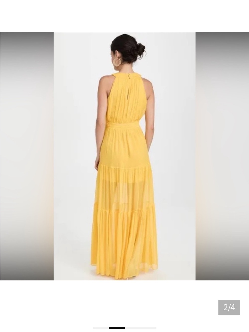 Veronica Beard Vibrant Yellow Maxi Dress